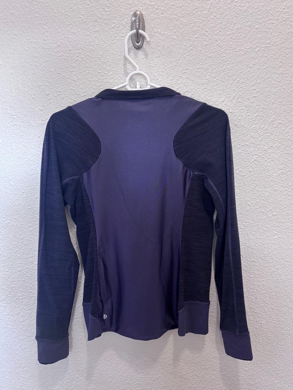 Lululemon Sz 8 Emerge Renewed Jacket Nightfall/Dmnd Jacquard Space Dye Blck, EUC - Picture 11 of 11